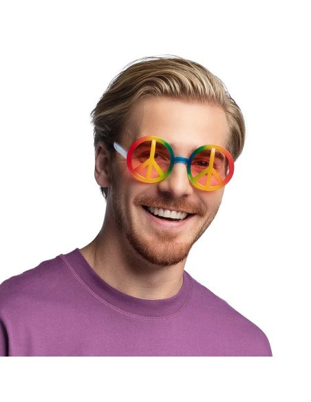 Lunettes multicolores love peace