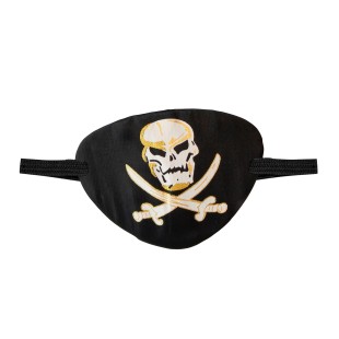 Cache oeil pirate tête de mort 2