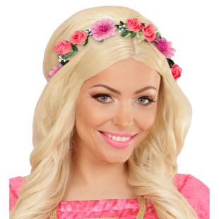 Bandeau  à fleurs pour déguisement hippie chez Festimania 2