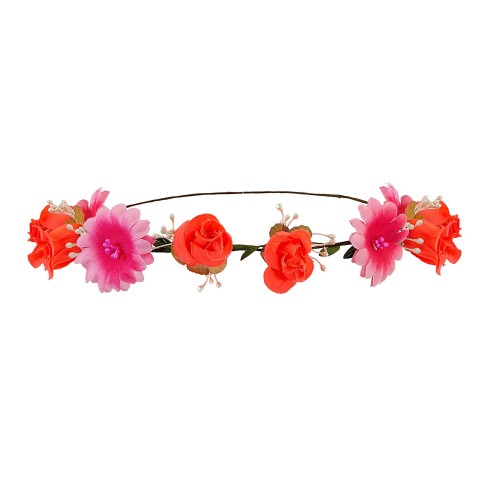 Bandeau  à fleurs pour déguisement hippie chez Festimania