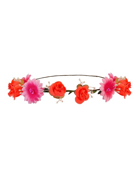 Bandeau  à fleurs pour déguisement hippie chez Festimania