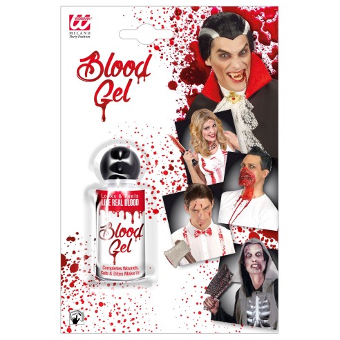 Faux sang en gel 28ml pour maquillage Halloween sanguinolant