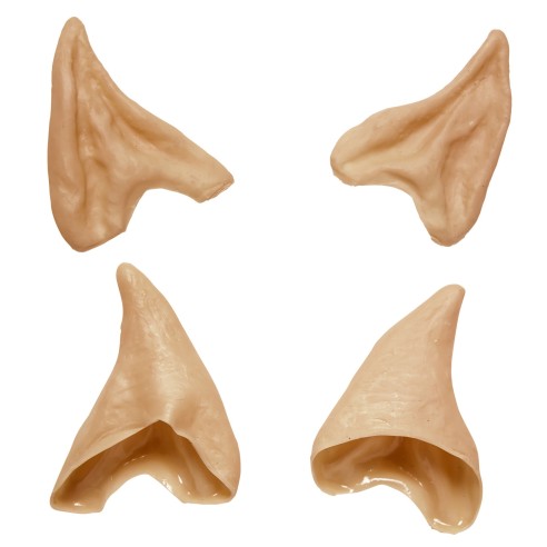 Fausses oreilles pointues pour déguisement de lutin et elfe