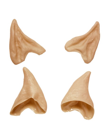 Fausses oreilles pointues pour déguisement de lutin et elfe