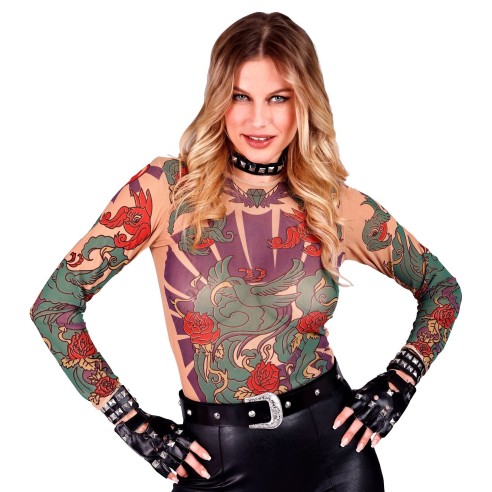 Gants noirs cloutés accessoire pour costume rock & rebelle