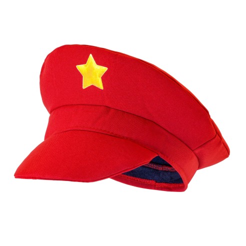 Casquette Mario rouge le héros plombier des jeux vidéos