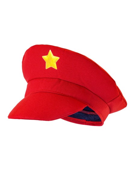 Casquette Mario rouge le héros plombier des jeux vidéos