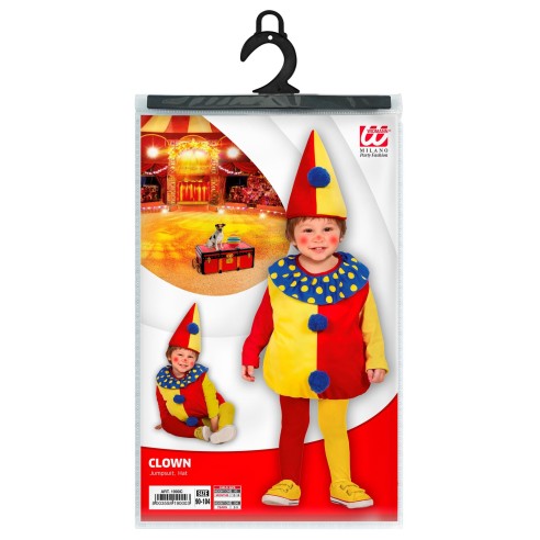 Déguisement clown pour bébé et enfant de 1 à 3 ans chez Festimania