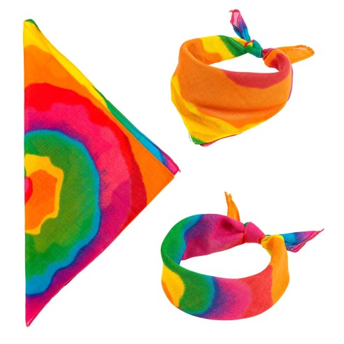 Bandana hippie flower power accessoires de déguisement thème hippie