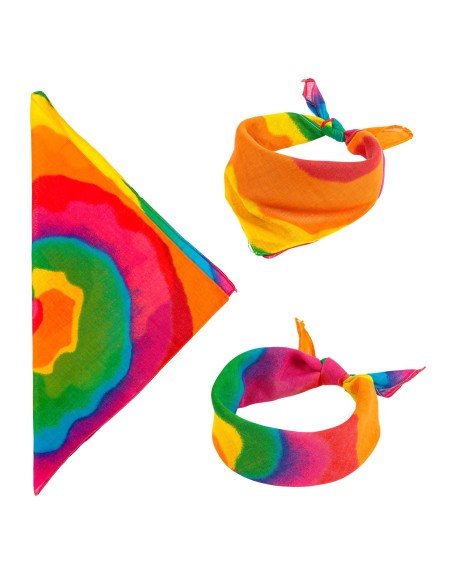 Bandana hippie flower power accessoires de déguisement thème hippie