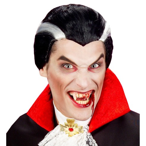 2 petites canines vampire dans cercueil, accessoire costume Dracula
