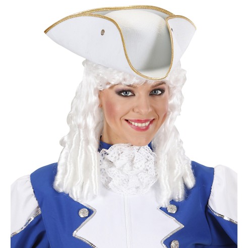 Chapeau tricorne couleur,  coiffe pour costume pirate et renaissance