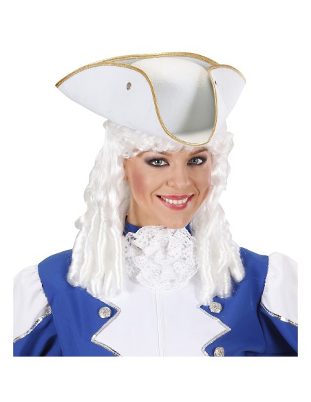 Chapeau tricorne couleur,  coiffe pour costume pirate et renaissance