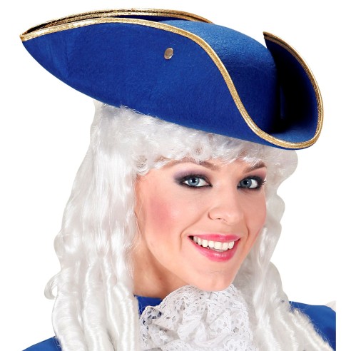 Chapeau tricorne couleur,  coiffe pour costume pirate et renaissance
