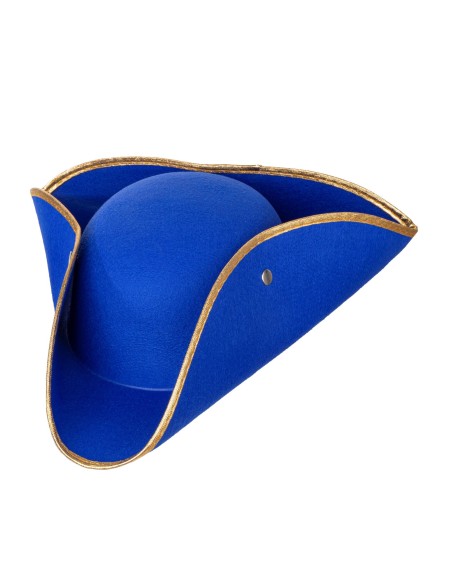 Chapeau tricorne couleur,  coiffe pour costume pirate et renaissance
