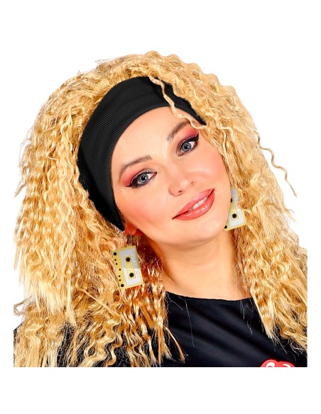 Boucles d’oreilles cassettes audio 80’s bijoux rétro de fête