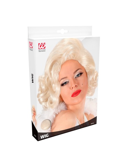 Perruque blonde Marylin Monroe star glamour des années 50