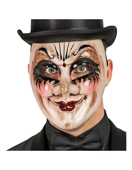 Masque de théâtre Comedia Dell'Arte d'homme inquiétant à Lille