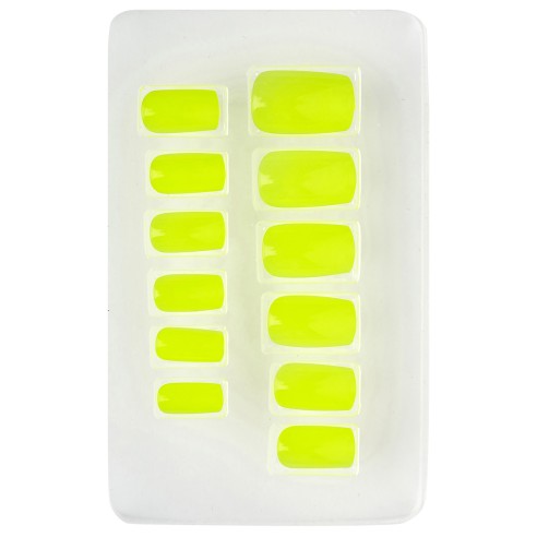 12 faux ongles fluorescent UV pour compléter un maquillage de fête