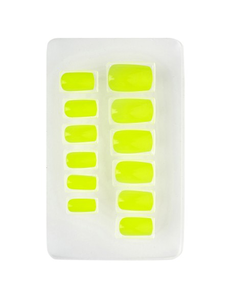 12 faux ongles fluorescent UV pour compléter un maquillage de fête