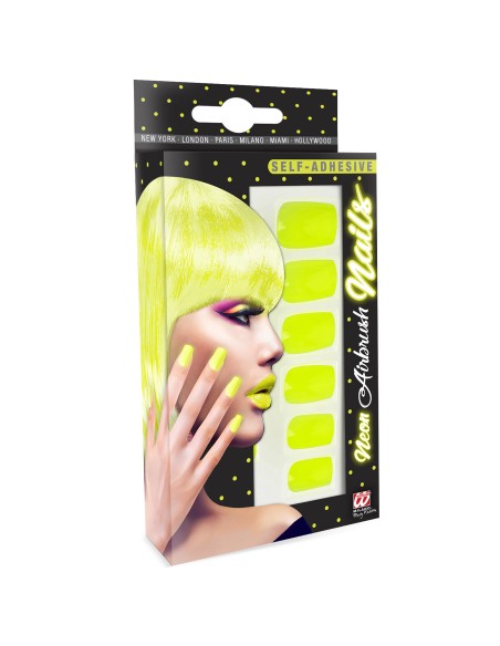 12 faux ongles fluorescent UV pour compléter un maquillage de fête