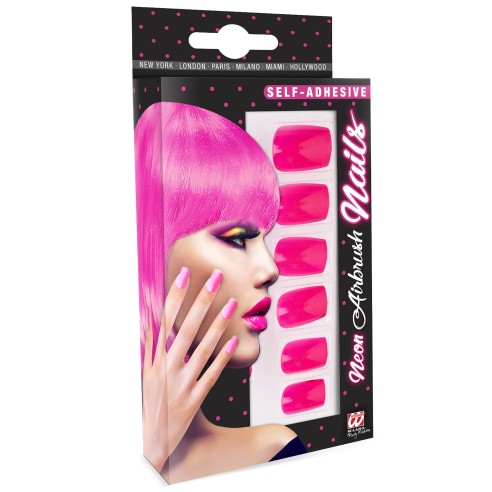 12 faux ongles fluorescent UV pour compléter un maquillage de fête