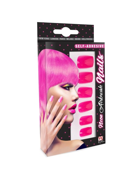 12 faux ongles fluorescent UV pour compléter un maquillage de fête