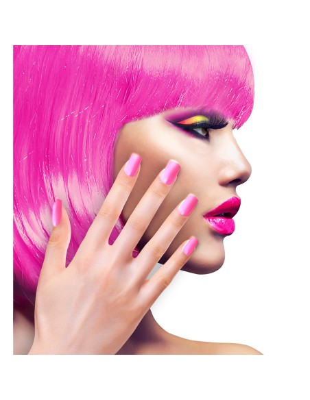 12 faux ongles fluorescent UV pour compléter un maquillage de fête