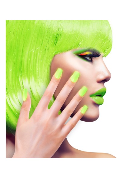 12 faux ongles fluorescent UV pour compléter un maquillage de fête