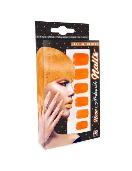 12 faux ongles fluorescent UV pour compléter un maquillage de fête