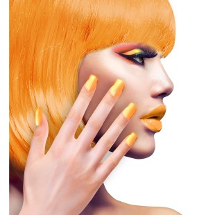 12 faux ongles fluorescent UV pour compléter un maquillage de fête