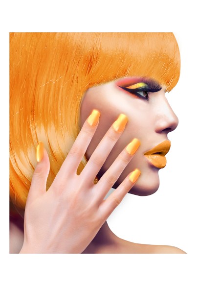 12 faux ongles fluorescent UV pour compléter un maquillage de fête