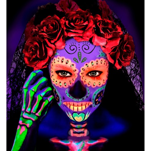 Crayon maquillage couleur fluo néon pour briller au carnaval