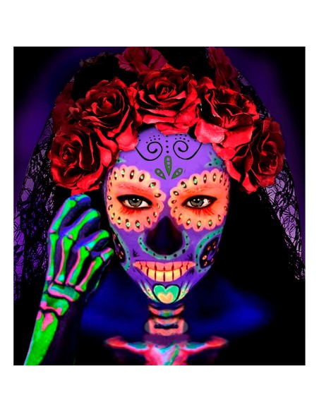 Crayon maquillage couleur fluo néon pour briller au carnaval