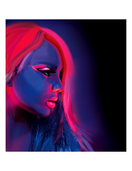 Crème maquillage fluorescent UV qui réagit à la lumière noire