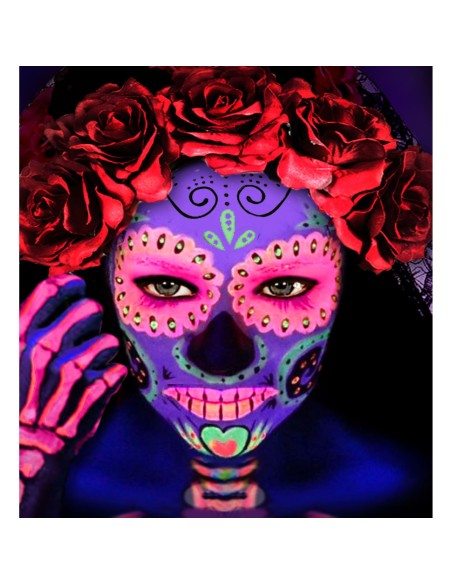 Crème maquillage fluorescent UV qui réagit à la lumière noire