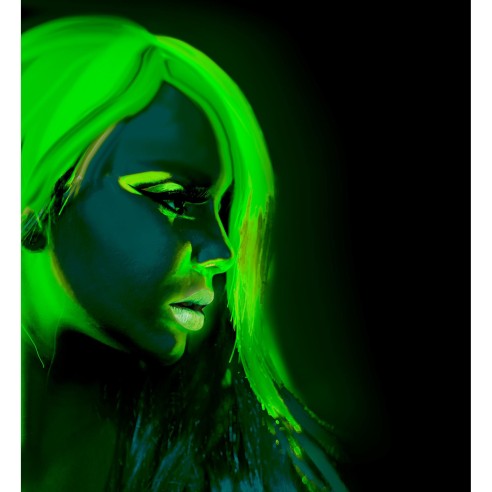 Crème maquillage fluorescent UV qui réagit à la lumière noire