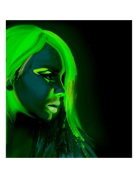 Crème maquillage fluorescent UV qui réagit à la lumière noire
