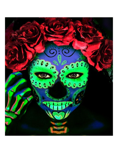 Crème maquillage fluorescent UV qui réagit à la lumière noire