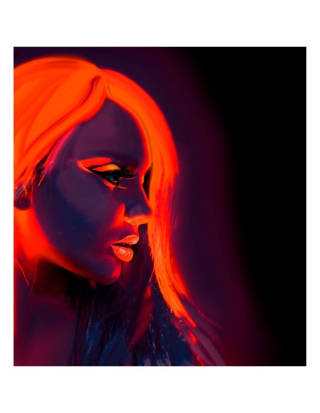 Crème maquillage fluorescent UV qui réagit à la lumière noire
