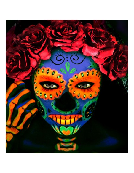 Crème maquillage fluorescent UV qui réagit à la lumière noire