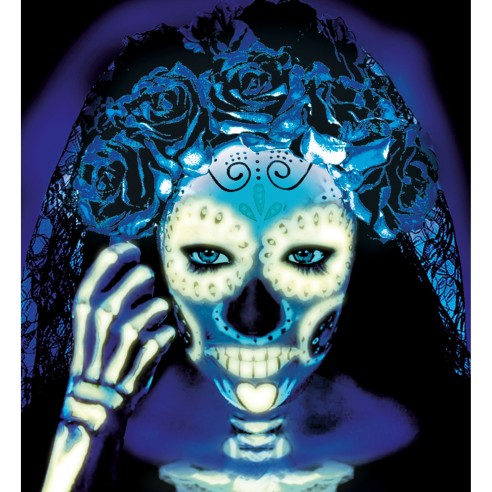 Rouge à lèvres phosphorescent pour maquillage nocturne lumineux