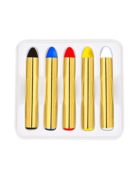 Lot de 5 crayons de maquillage pour le carnaval et fêtes costumées