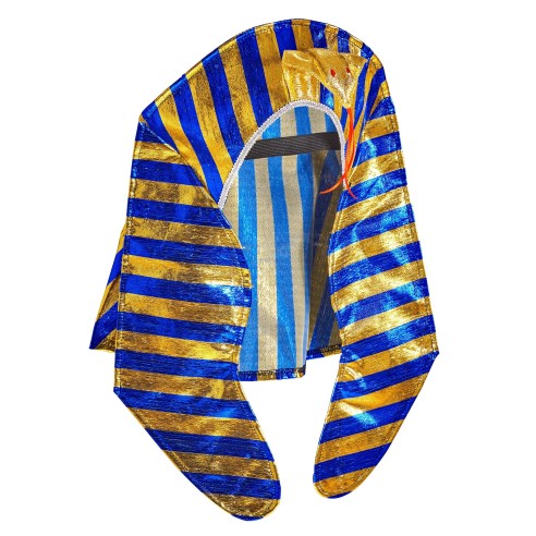 Coiffe de pharaon pour déguisement thème Égypte antique