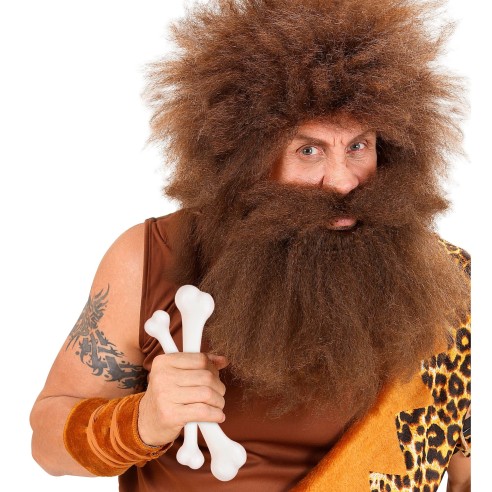 2 os blancs préhistorique 38cm pour déguisement de Cro-Magnon