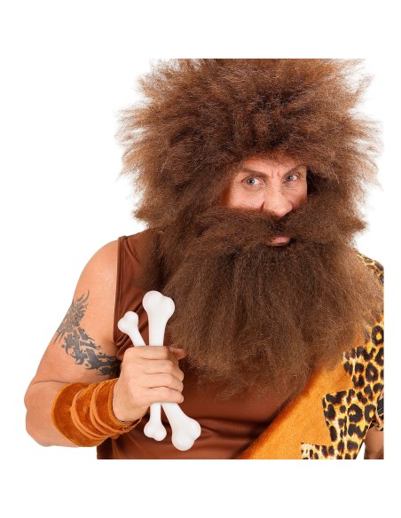 2 os blancs préhistorique 38cm pour déguisement de Cro-Magnon