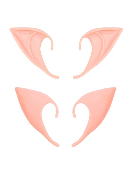 Fausses oreilles pointues pour déguisement elfe, sorcière ou lutin