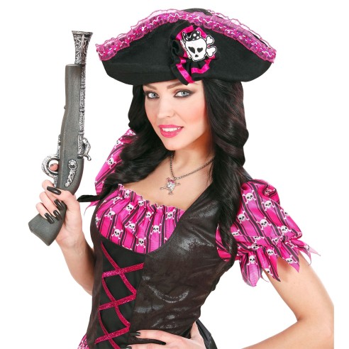 Pistolet de pirate ancien pour déguisement corsaire et flibustier