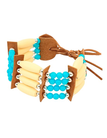 Bracelet indien à perles bijoux pour déguisement far-west