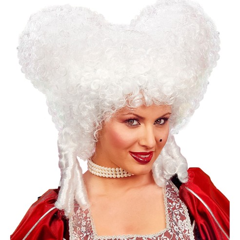 Perruque couleur pour déguisement marquise de la renaissance
